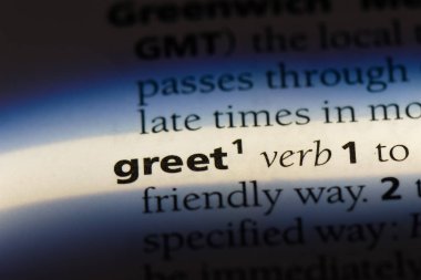 sözcük sözlükte selamlıyorum. kavram selamlıyorum