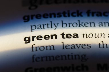 yeşil çay Word'de bir sözlük. yeşil çay kavramı