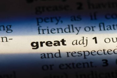 harika tek kelimeyle bir sözlük. büyük kavram