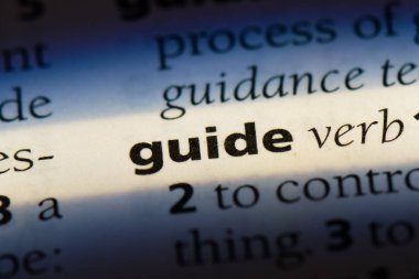 Kılavuzu Word'de bir sözlük. Kılavuzu kavramı