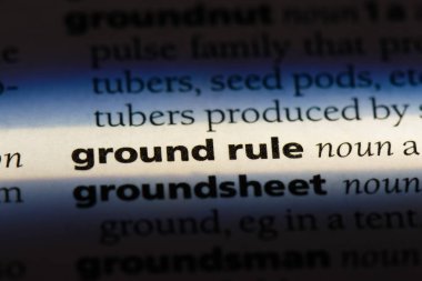 kural sözcük sözlükte yer. zemin kural kavramı