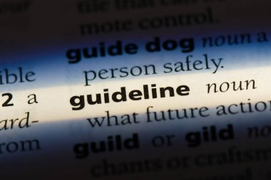 bir sözlüğü'ndeki kılavuz sözcüğü. kılavuz kavramı