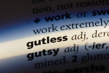 Hayır, korkak değil tek kelimeyle bir sözlük. korkak kavramı