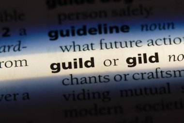 Guild Word'de bir sözlük. Guild kavramı