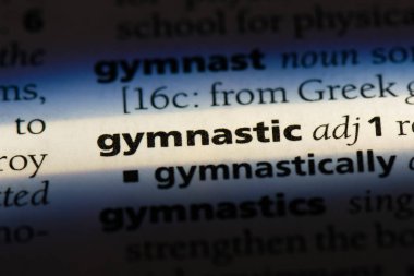 bir sözlüğü'ndeki jimnastik sözcüğü. jimnastik kavramı