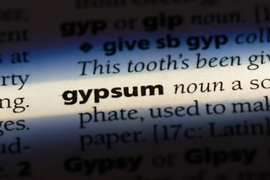 Alçı Word'de bir sözlük. Alçı kavramı