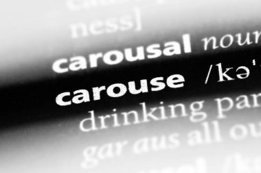 carouse sözcük sözlüğe. carouse kavramı