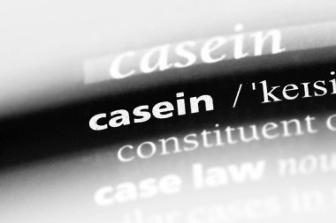 bir sözlük kazein Word'de. Kazein kavramı