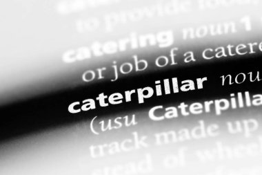 Caterpillar Word'de bir sözlük. Caterpillar kavramı