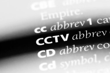 CCTV Word'de bir sözlük. CCTV kavramı