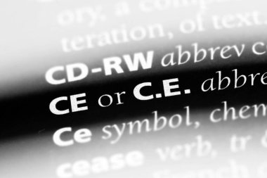 CE Word'de bir sözlük. CE kavramı