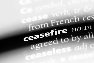 ateşkes Word'de bir sözlük. ateşkes kavramı