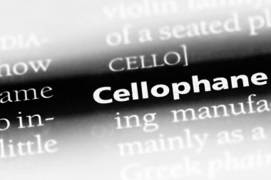 Selofan tek kelimeyle bir sözlük. Selofan kavramı