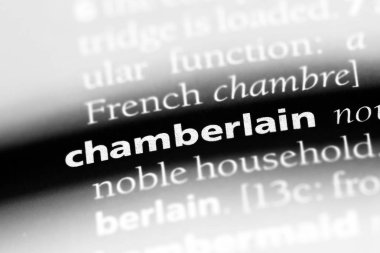 Chamberlain Word'de bir sözlük. Chamberlain kavramı
