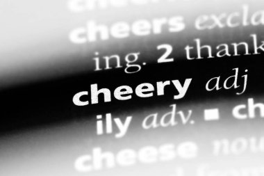 bir sözlük neşeli Word'de. neşeli kavramı