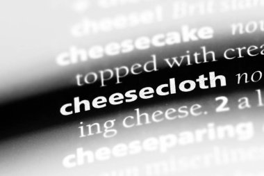 Tülbent Word'de bir sözlük. Tülbent kavramı