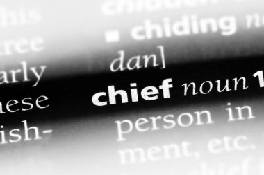 Şef tek kelimeyle bir sözlük. Şef kavramı