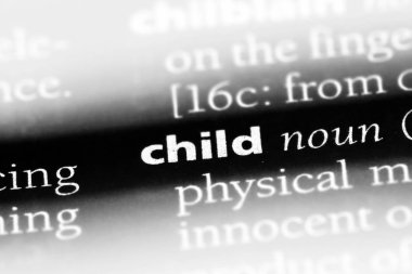 Çocuk Word'de bir sözlük. çocuk kavramı