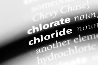 klorür Word'de bir sözlük. klorür kavramı