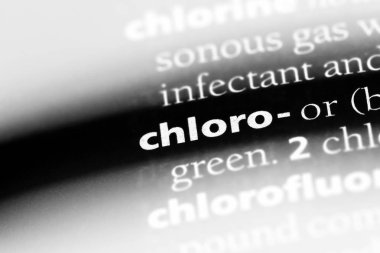 kloro Word'de bir sözlük. kloro kavramı