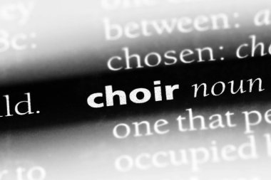 Koro Word'de bir sözlük. Koro kavramı