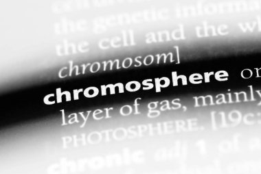 kromosfer Word'de bir sözlük. kromosfer kavramı