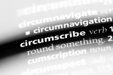 bir sözlüğü'ndeki sözcüğü çemberlemek. kavram daire