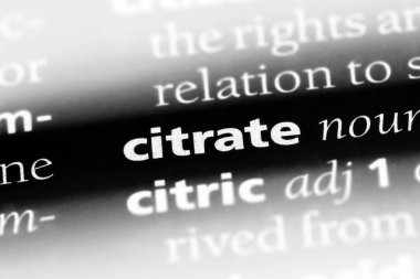 sitrat Word'de bir sözlük. sitrat kavramı