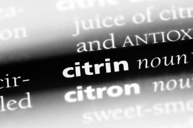 bir sözlüğü'ndeki Citrin sözcüğü. Citrin kavramı
