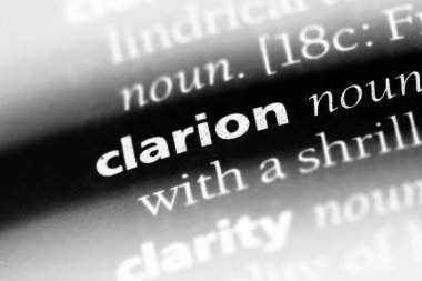 Clarion tek kelimeyle bir sözlük. Clarion kavramı