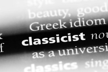 Klasik Word'de bir sözlük. Klasik kavramı