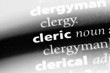 bir sözlüğü'ndeki rahip sözcüğü. Rahip kavramı