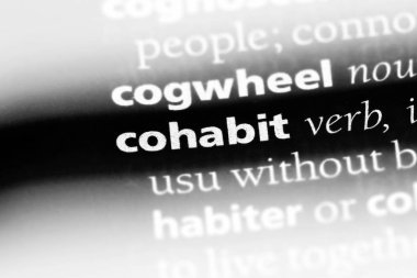 bir sözlüğü'ndeki sözcüğü birlikte yaşamak. kavram birlikte yaşamak