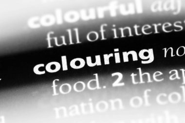 boyama Word'de bir sözlük. boyama kavramı