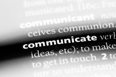 bir sözlüğü'ndeki sözcüğü iletişim. kavram iletişim