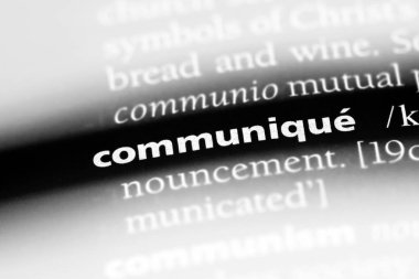 communiuque sözcük sözlüğe. communiuque kavramı