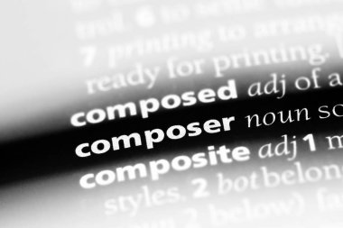 besteci Word'de bir sözlük. besteci kavramı