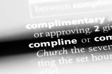 Compline sözcük sözlüğe. Compline kavramı