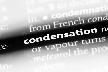 yoğunlaşma Word'de bir sözlük. yoğunlaşma kavramı