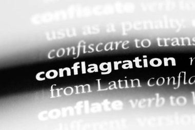 bir sözlüğü'ndeki yangın felâketi sözcüğü. yangın felâketi kavramı