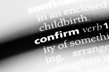 bir sözlüğü'ndeki sözcüğü onaylayın. kavram onaylamak