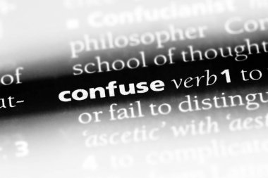 bir sözlüğü'ndeki sözcüğü karıştırmayın. kavram karıştırmayın