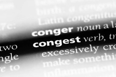 bir sözlüğü'ndeki sözcüğü tıkanmak. kavram tıkanmak