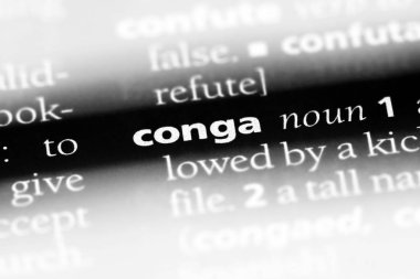 Konga Word'de bir sözlük. Konga kavramı