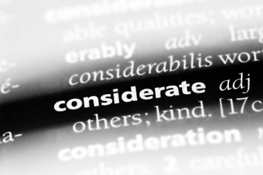 düşünceli tek kelimeyle bir sözlük. düşünceli kavramı