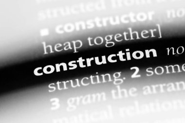 İnşaat Word'de bir sözlük. İnşaat kavramı