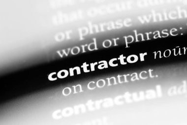 Yüklenici Word'de bir sözlük. Yüklenici kavramı