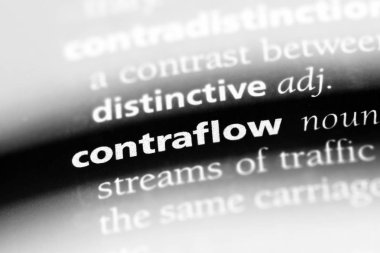 contraflow sözcük sözlüğe. contraflow kavramı