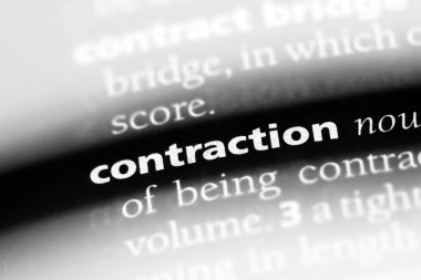 kasılma Word'de bir sözlük. kasılma kavramı