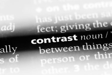 kontrast Word'de bir sözlük. kontrast kavramı